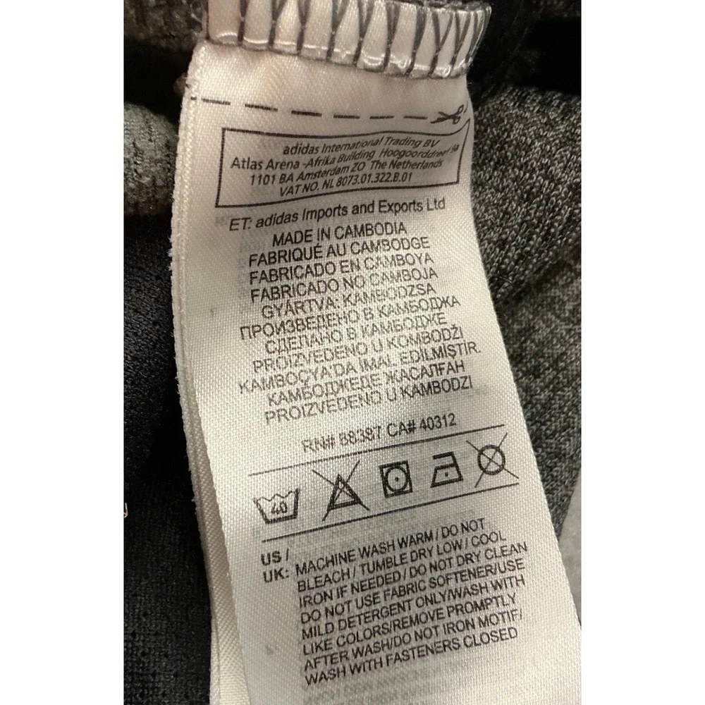 Adidas‎ ClimaWarm Hoodie Pullover Gray Heather Logo Mens XL Athletic DU7916